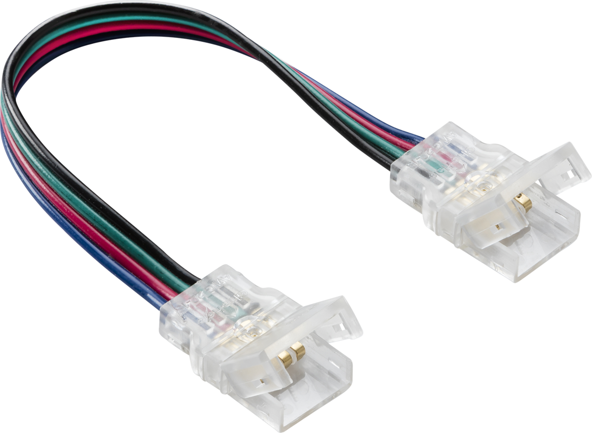 12V / 24V IP65 LED Flex Strip to Strip 150mm Connector - CCT / RGB - LFCONIP4FX image 0