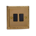 Varilight Georgian Brass 13A Switched Fused Spur - XG6B image 0