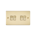 Brushed Brass 10AX 4G 2-way Switch - FP4100BB image 0