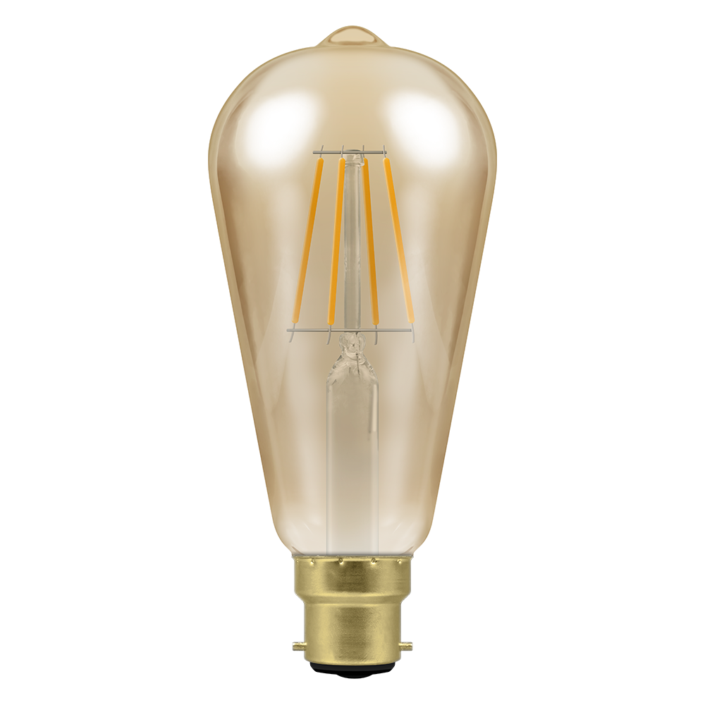 LED Decorative ST64 Antique Dimmable 4.5W 2200K BC-B22
