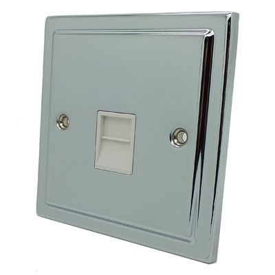 Regency Polished Chrome Telephone BT Master Socket R45PCW image 0