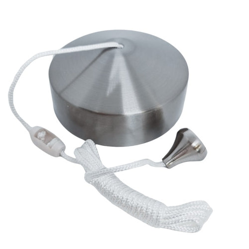 10a Lighting Pull Cord Brushed Steel - PULL69BS image 0