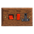 Varilight Kilnwood 45A Cooker Panel with 13A Double Pole Switched Socket - XK45PMOB image 0