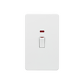 Matt White 45A DP Switch with Neon (2G size) - SF82MNMW image 0