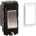 Brushed Chrome 20A DP Engraved Grid Switch - Microwave - GSMWBC image 0