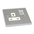 Single 1 Gang  13a Socket - UE06PCW image 0