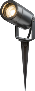 Anthracite EAMON - 230V IP65 GU10 Polycarbonate Spike light - EASPK1A image 0