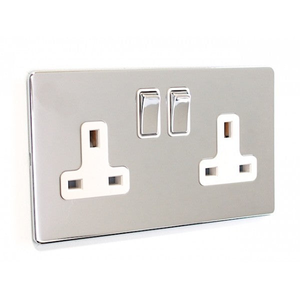 2 Gang 400W Dimmer Switch - SG23PCW image 0