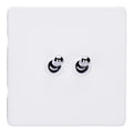 Varilight 2-Gang 10A Intermediate Toggle Switch with Chrome Toggle - XDYT77S.PD image 0