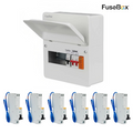 Fusebox Metal SPD Consumer Unit F2006MX 100A Main Switch Including 6 x Type A RCBOs (B Curve) image 0