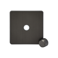 Smoked Bronze 1G Dimmer Plate with Matching Metal Dimmer Cap - SF1DIMSB image 0