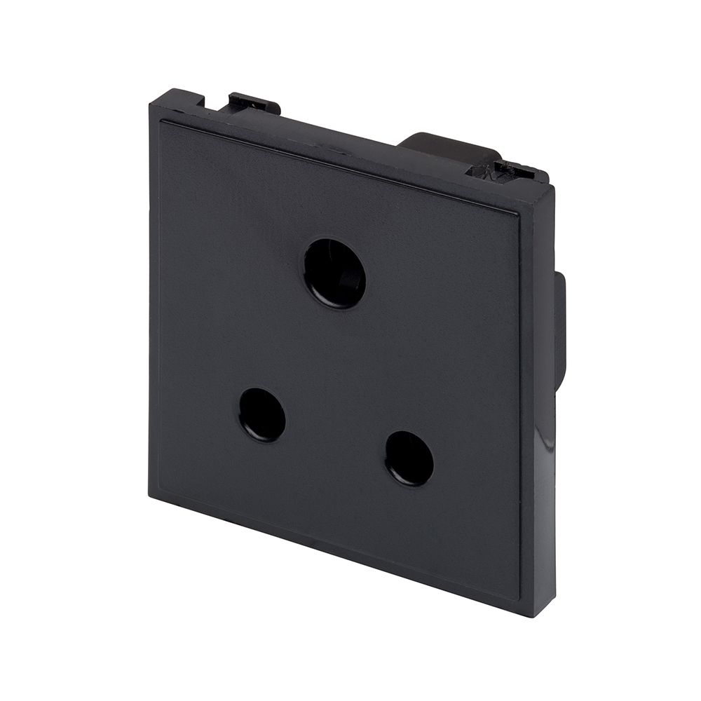5A Socket Euro Module - Black - IN058B image 0