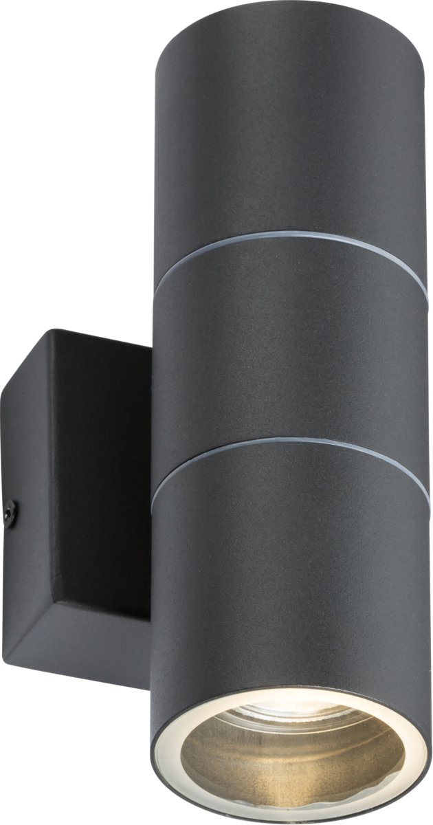 Anthracite 230V IP54 GU10 Up and Down Wall Light - OWALL02A image 0