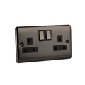 Definition Double 2 Gang 13a Socket D07BN image 0