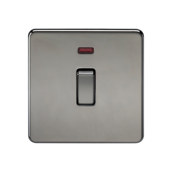 Black Nickel 20A 1G DP Switch with Neon - SF8341NBN image 0