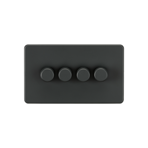 Anthracite 4G 2-way 10-200W (5-150W LED) Intelligent dimmer - SF2194AT image 0