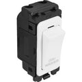White 20A DP Engraved Grid Switch – Dish Washer – GSDWW image 0