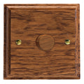 Varilight Kilnwood 1-Gang 2-Way V-Dim Push On/Off Rotary Dimmer 1 x 60-400W - HK3MO image 0