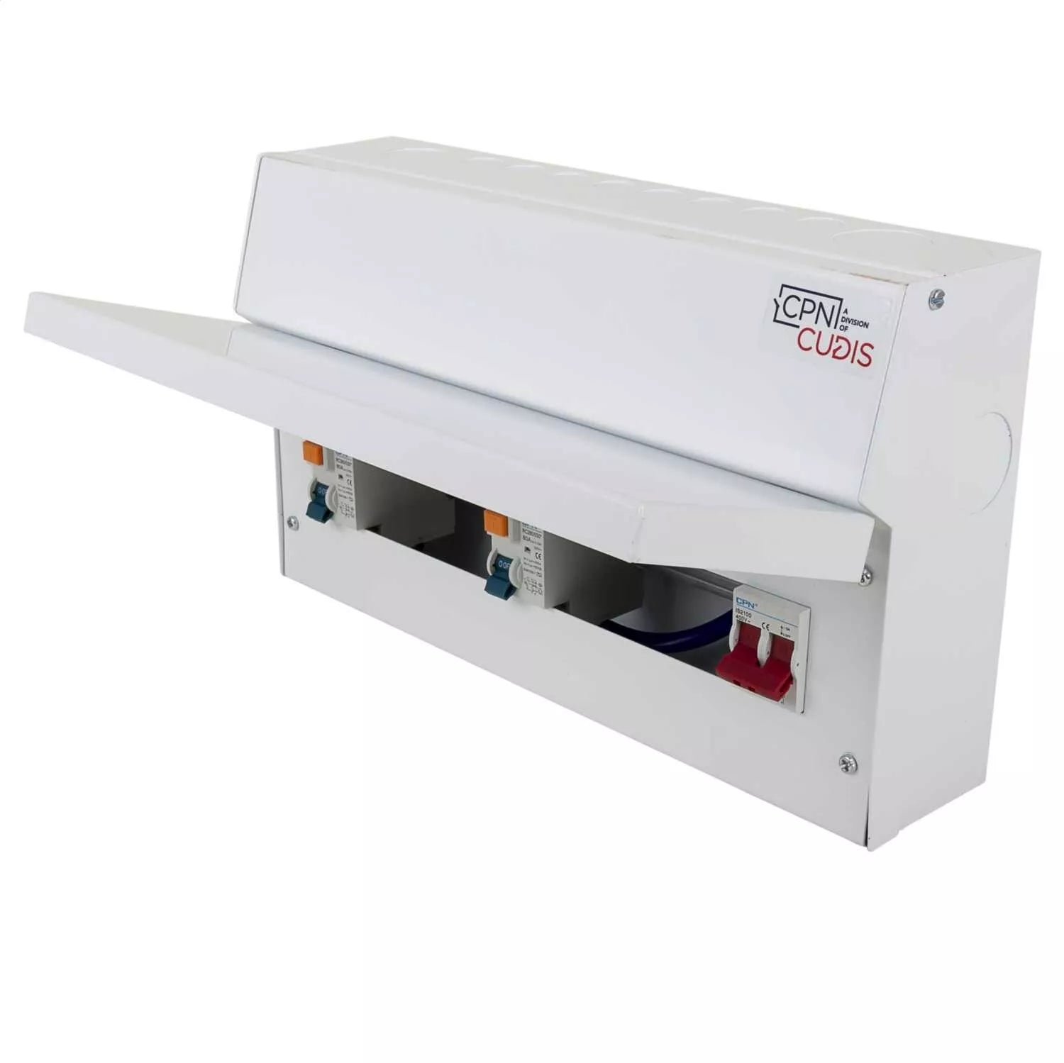 CUDIS MCU18S/80TI/W 12 WAY SPLIT LOAD CONSUMER UNIT 100A 2 X 80A 30MA RCD image 0