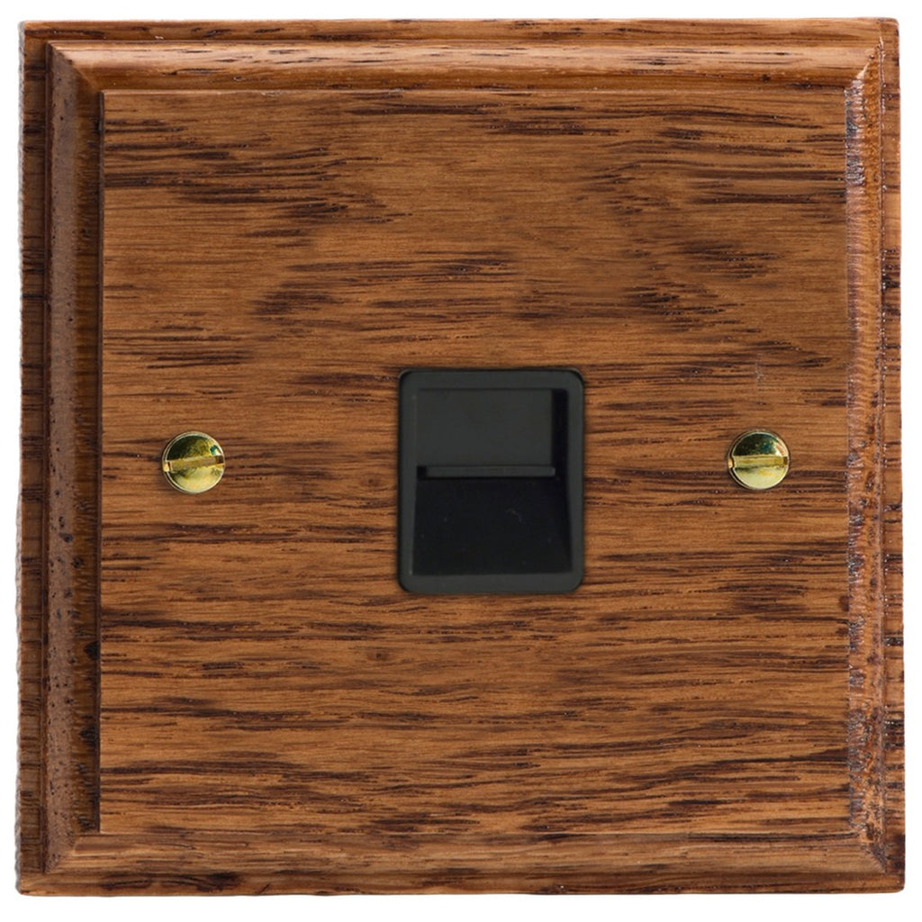 Varilight Kilnwood 1-Gang Telephone Master Socket - XKTMMOB image 0