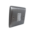 BRUSHED CHROME 1 GANG INTERMEDIATE SWITCH BRUSHED CHROME WHITE - 05BCW image 0