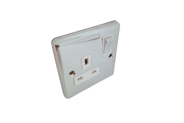 Polished Chrome Single 1 Gang  13a Socket - W06PCW image 0
