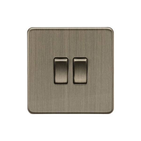 Antique Brass 10AX 2G 2-Way Switch - SF3000AB image 0
