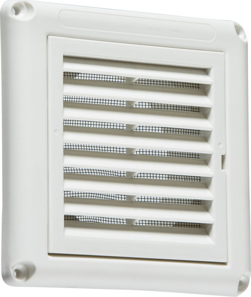 100mm/4 inch Extractor Fan Grille with Fly Screen - White - EX009W image 0