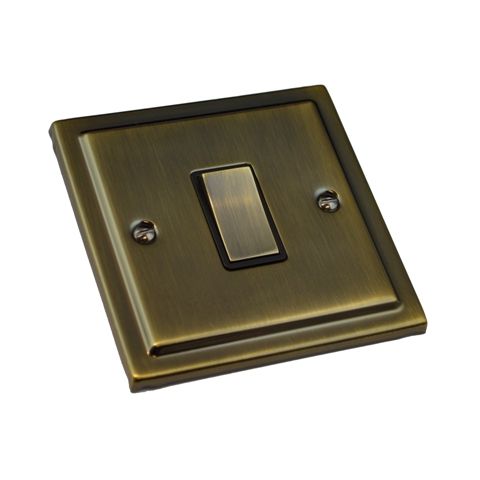 Antique Brass 1 Gang Intermediate Switch R05AB image 0