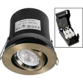 Antique Brass Tilt/Adjustable Fire Rated Downlight - VUEP545 image 0