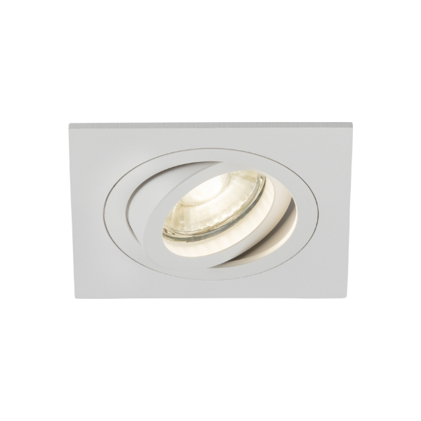 Ambar Single Tilt Square Downlight White - AMA1TSW image 0