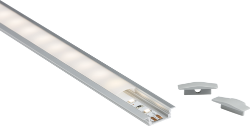 1M Aluminium Profile - Recessed Mount - 1MREC image 0