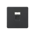 Anthracite UTP CAT6a RJ45 Network Outlet - SFC6AT image 0