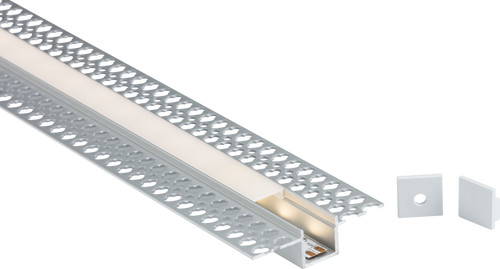 1M Aluminium Profile - Plaster-in Recessed - 1MPLA image 0