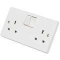 Crabtree 13A 2 Gang Switched Socket White 4306 image 0
