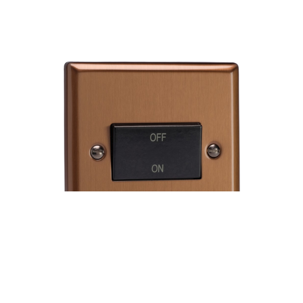 Urban Brushed Bronze 10A Fan Isolating Switch (3 Pole) XYFIB.BZ image 0
