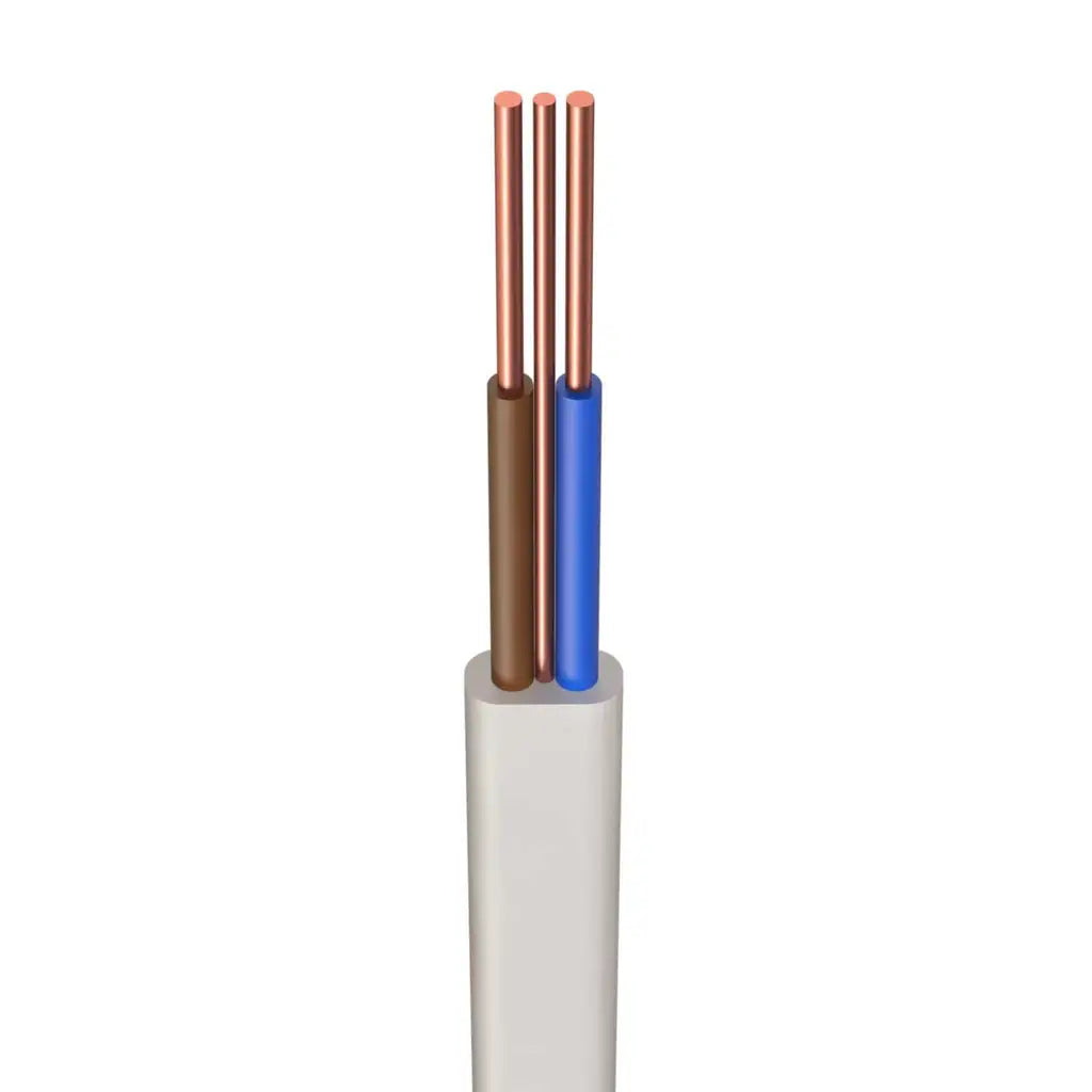 6242B WHITE 1.0MM² LSZH TWIN & EARTH CABLE 100M DRUM image 0