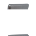 BRUSHED CHROME ISOLATED 2 GANG TV POINT BRUSHED CHROME WHITE - 43BCW image 0