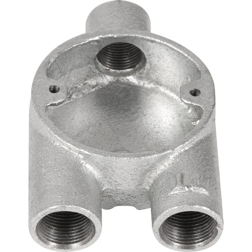 3 Way 20mm Galvanised Mall Box - Y - Y20 image 0