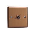 Urban Brushed Bronze 1-Gang 10A 1- or 2-Way Toggle Switch XYT1.BZ image 0
