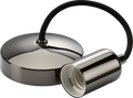 Black Nickel 6" E27 Contemporary Pendant Set - 8270BN