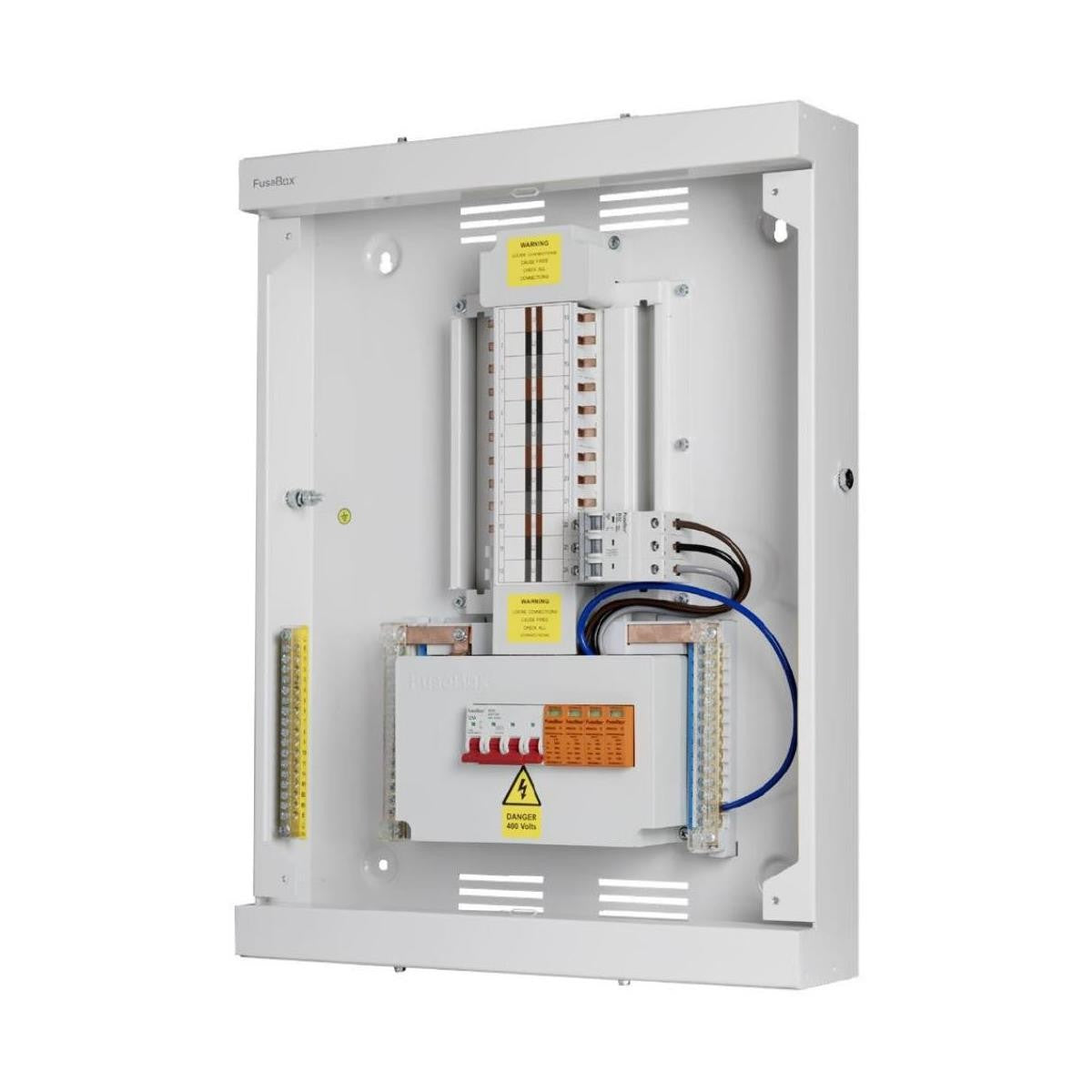 FuseBox TPN03FBX 3 Way 125A TP+N Distribution Board c/w SPD & Main Switch image 4