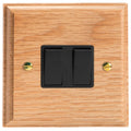 Varilight Kilnwood 2-Gang (10A Intermediate Switch with 10A 1- or 2-Way Rocker Switch) - XK71OB image 0