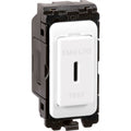 Grid Key Switch 'EMG LTG TEST' White 20A 2 Way SP - KSPRW image 0