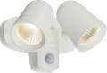 230V IP65 18W LED White Twin Spot Floodlight with PIR - FLTPW image 0
