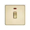 Polished Brass 45A DP Switch with Neon (1G size) - SF81MNPB image 0
