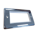 Definition Polished Chrome 2 Gang 4 Module Data Plate  - D64PCW image 0