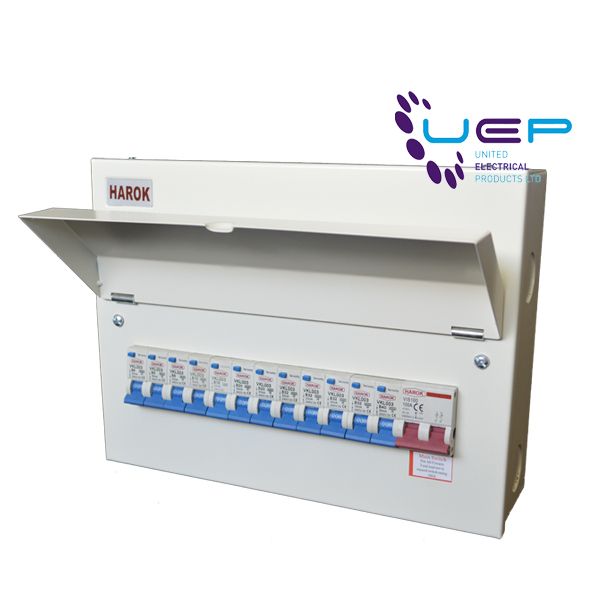 Harok - Amendment 3 Consumer Unit 12 Way C/w 100a Main Switch - VUEP905 image 0