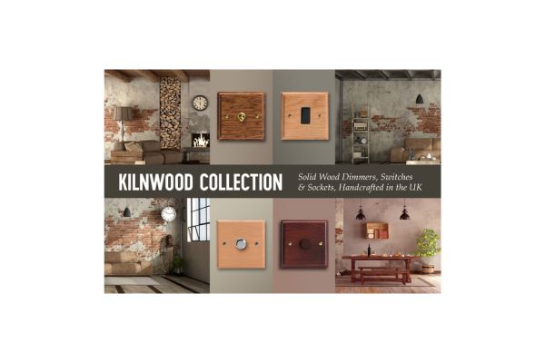 Varilight Kilnwood 1-Gang 5A Round Pin Socket - XKRP5MOB image 1