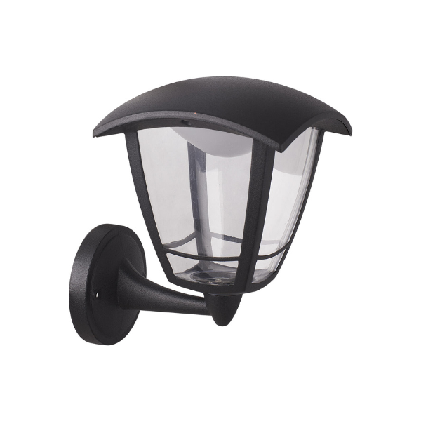 TORO 230V IP44 8W LED Coach Lantern with Adjustable CCT TOROUP - Black image 0